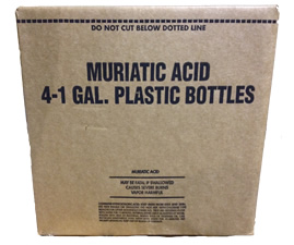 (image for) Muriatic Acid, case of 4 gallons